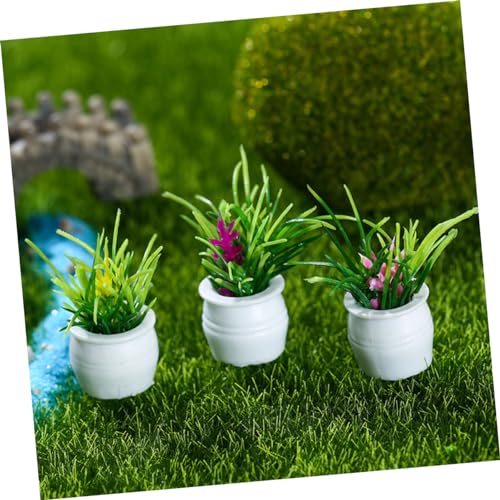 GARIOUANS 7 Stück Teiliges Miniatur Bonsai Pflanzset Puppenhaus Zubehör Künstliche Topfpflanzen Dekoration für Mini Garten und DIY Basteln Realistische Mini Pflanzen für Wohn und von GARIOUANS