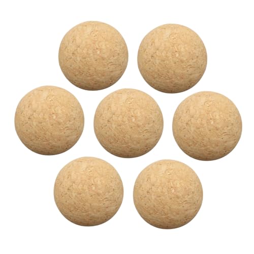 GARIOUANS 7 Stück Teiliges Tischfußball Ersatzbälle aus Langlebigem Kork Realistische Mini Soccer bälle für Jugendliche Sanft Klein Einfache Installation Zubehör für Tischkicker Spielspaß von GARIOUANS