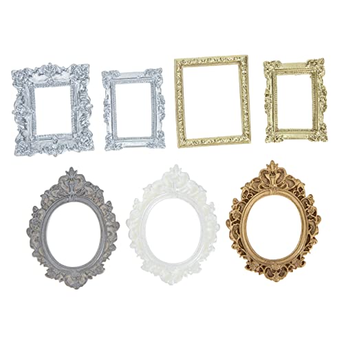 GARIOUANS 7Stücke Mini Fotorahmen Vintage Nageldekorationen für Kreative Fotografie Hochwertige Harzmaterialien und Langlebig für Zuhause und GARIOUANS 7Stücke Mini Fotorahmen Vintage Nageldekorationen für Kreative Fotografie Hochwertige Harzmaterialien und Langlebig für Zuhause und von GARIOUANS