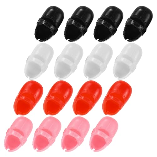 GARIOUANS 8 Paare Mini Puppenschuhe Flach Sandalen in Schwarz Rot Weiß Niedliche Kostüm Accessoires für Puppen Strapazierfähige Passgenaue Spielzeugschuhe für Kleine Puppen GARIOUANS 8 Paare Mini Puppenschuhe Flach Sandalen in Schwarz Rot Weiß Niedliche Kostüm Accessoires für Puppen Strapazierfähige Passgenaue Spielzeugschuhe für Kleine Puppen von GARIOUANS