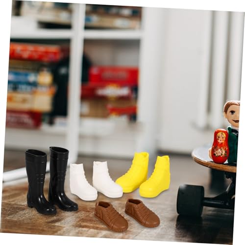GARIOUANS 8 Paare Miniatur Puppenschuhe für Puppen Stabile Kunststoff Material Detailreiche Verarbeitung Vielseitige Dekoration für Puppenhaus und Kostümzubehör für Kreative GARIOUANS 8 Paare Miniatur Puppenschuhe für Puppen Stabile Kunststoff Material Detailreiche Verarbeitung Vielseitige Dekoration für Puppenhaus und Kostümzubehör für Kreative von GARIOUANS
