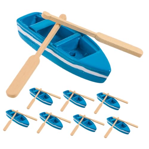 GARIOUANS 8 Sätze Teiliges Miniatur Schiff Deko aus Stabilem Harz mit Holzpaddel Kompakt und Leicht Geeignet als Puppenhaus Zubehör Küsten Strand Dekoration und DIY Mikro landschaftsobjekt GARIOUANS 8 Sätze Teiliges Miniatur Schiff Deko aus Stabilem Harz mit Holzpaddel Kompakt und Leicht Geeignet als Puppenhaus Zubehör Küsten Strand Dekoration und DIY Mikro landschaftsobjekt von GARIOUANS