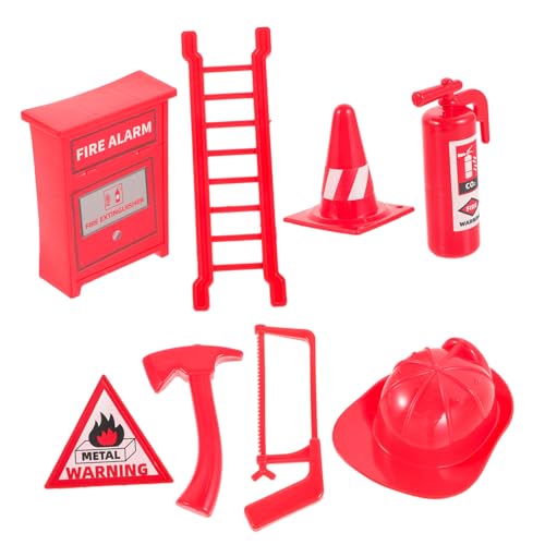 GARIOUANS 8 Stück Doll House Feuerfeuerzubehör Klein Feuerlöscher Puppenzubehör Feuerwehr-Requisiten Plastik Rot GARIOUANS 8 Stück Doll House Feuerfeuerzubehör Klein Feuerlöscher Puppenzubehör Feuerwehr-Requisiten Plastik Rot von GARIOUANS