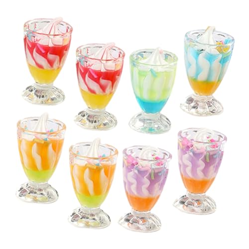 GARIOUANS 8 Stück Simulierte Eisbechermodelle Mini Dessert Requisiten Mini Lebensmittelspielzeug Miniatur Lebensmittelmodell Miniaturbecher Für Puppenhaus Eiscreme Miniatur GARIOUANS 8 Stück Simulierte Eisbechermodelle Mini Dessert Requisiten Mini Lebensmittelspielzeug Miniatur Lebensmittelmodell Miniaturbecher Für Puppenhaus Eiscreme Miniatur von GARIOUANS