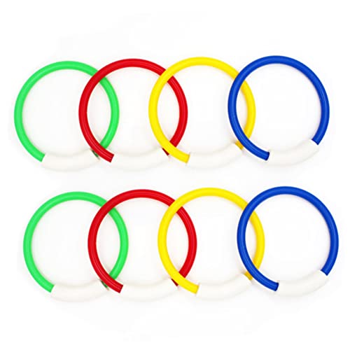 GARIOUANS 8 Stück Tauchring Unterwasser Spielzeugring für Schwimmtraining für Lustig für Poolspiele Fördert Schwimmen und Tauchen Zufällige Farbe GARIOUANS 8 Stück Tauchring Unterwasser Spielzeugring für Schwimmtraining für Lustig für Poolspiele Fördert Schwimmen und Tauchen Zufällige Farbe von GARIOUANS