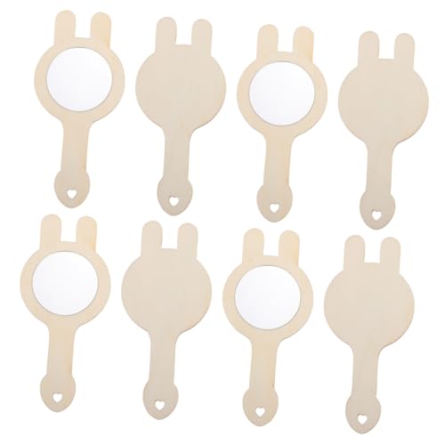 GARIOUANS 8 Stück Teiliges DIY Holzspiegel zum Bemalen für Handliche Leichte Holz Make up Spiegel Unvollendete Bastelaccessoires für Kreative Mädchen als Geschenk für Familienaktivitäten GARIOUANS 8 Stück Teiliges DIY Holzspiegel zum Bemalen für Handliche Leichte Holz Make up Spiegel Unvollendete Bastelaccessoires für Kreative Mädchen als Geschenk für Familienaktivitäten von GARIOUANS
