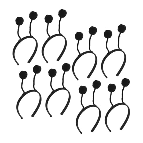 GARIOUANS 8 Stück Teiliges Haarband Flauschige Tierhaarbälle Dekoratives Kopfband für Mädchen Leichtes Bequemes Stirnband für Party Alltag Make Up und Festtags von GARIOUANS