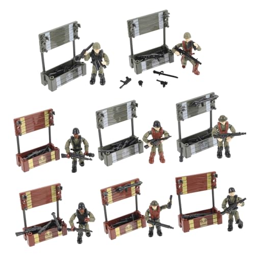 GARIOUANS 8 Stück Teiliges Mini Soldaten Spielfiguren aus Langlebigem Kunststoff Kleine Militärfiguren für Sandtisch Diorama Bewegliche Armeepuppen für Rollenspiele und Tischdekoration GARIOUANS 8 Stück Teiliges Mini Soldaten Spielfiguren aus Langlebigem Kunststoff Kleine Militärfiguren für Sandtisch Diorama Bewegliche Armeepuppen für Rollenspiele und Tischdekoration von GARIOUANS