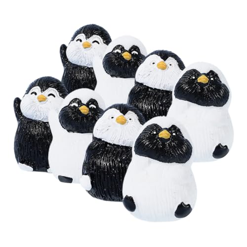 GARIOUANS 8 Stück Teiliges Miniatur Harz Pinguin Langlebig Leicht Mini Dekoration für Garten Mikrolandschaft Puppenhaus Kuchen Auto Zubehör GARIOUANS 8 Stück Teiliges Miniatur Harz Pinguin Langlebig Leicht Mini Dekoration für Garten Mikrolandschaft Puppenhaus Kuchen Auto Zubehör von GARIOUANS