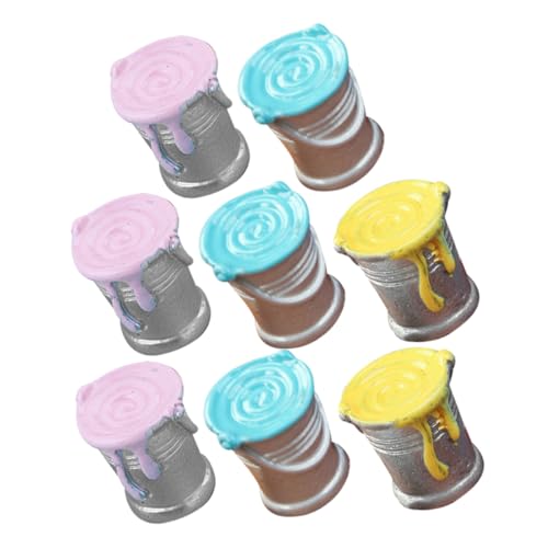 GARIOUANS 8 Stück Teiliges Realistische Farbkübel Modell Dekorative Miniatur Paint Bucket Form für Puppenhaus Landschaftsdeko Glatte Oberfläche Vielseitig Einsetzbar Farblich Gemischt GARIOUANS 8 Stück Teiliges Realistische Farbkübel Modell Dekorative Miniatur Paint Bucket Form für Puppenhaus Landschaftsdeko Glatte Oberfläche Vielseitig Einsetzbar Farblich Gemischt von GARIOUANS