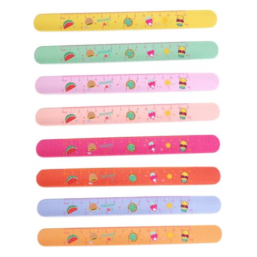 GARIOUANS 8 Stück Teiliges Slap Armband Bunte Silikon handringe Flexible und Hautfreundliche Party mitgebsel für Jungen und Mädchen Langlebig und Sicher für Kindergeburtstag von GARIOUANS