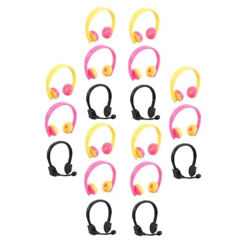 GARIOUANS 80 Stück Teiliges Mini Puppen Headset aus Farbige und Schwarze Ohrhörer Realistische Puppendeko Leicht Anzuziehen Detailgetreue Miniatur Headsets für Puppen und Bastelprojekte von GARIOUANS