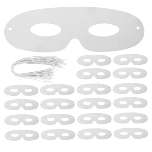 GARIOUANS 80 Stück Teiliges Weiße Blanko Masken aus Stabilem Papier für DIY Cosplay und Halloween Unbemalt für Maskenbälle Kreative Bastelprojekte und Partys GARIOUANS 80 Stück Teiliges Weiße Blanko Masken aus Stabilem Papier für DIY Cosplay und Halloween Unbemalt für Maskenbälle Kreative Bastelprojekte und Partys von GARIOUANS