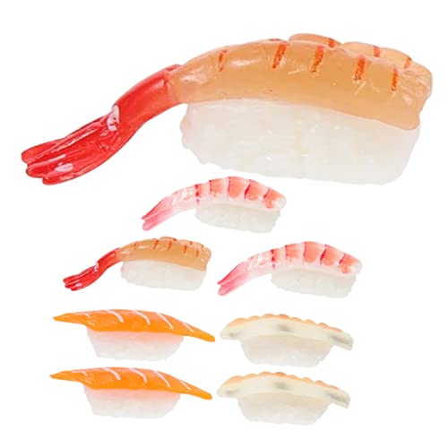 GARIOUANS 8Stücke Teiliges Realistisches Sushi Modellset Imitierte Lebensmittel Dekoration für Fotografie Wiederverwendbar und Kosteneffektiv für Anfänger und Sushi GARIOUANS 8Stücke Teiliges Realistisches Sushi Modellset Imitierte Lebensmittel Dekoration für Fotografie Wiederverwendbar und Kosteneffektiv für Anfänger und Sushi von GARIOUANS