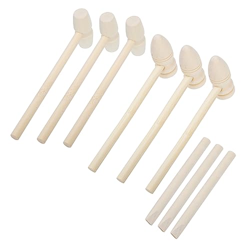 GARIOUANS 9 Stück Teiliges Holzhammer Mini Holzspielzeug für Mädchen und Jungen Realistische Form Leicht und Handlich für Kreative Spiele und DIY Projekte GARIOUANS 9 Stück Teiliges Holzhammer Mini Holzspielzeug für Mädchen und Jungen Realistische Form Leicht und Handlich für Kreative Spiele und DIY Projekte von GARIOUANS