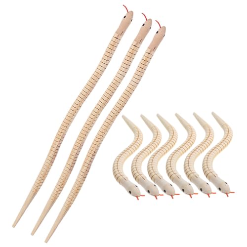 GARIOUANS 9 Stück Teiliges Unfertige Holzschlangen Flexibel Gelenkt Biegsam Für DIY Basteln Geburtstag Partydekoration Kreativ Holzschlangen GARIOUANS 9 Stück Teiliges Unfertige Holzschlangen Flexibel Gelenkt Biegsam Für DIY Basteln Geburtstag Partydekoration Kreativ Holzschlangen von GARIOUANS
