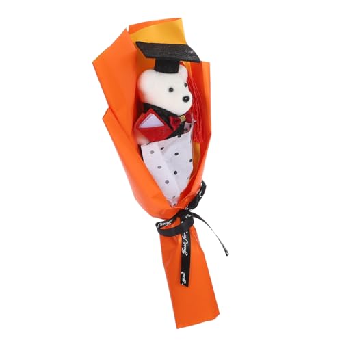 GARIOUANS Abschluss Kuscheltier Bär Bouquet mit Niedlichem Outfit Kreatives Fotorequisit und Einzigartiges für Absolventen Feierdekoration für Freunde und Klassenkameraden von GARIOUANS