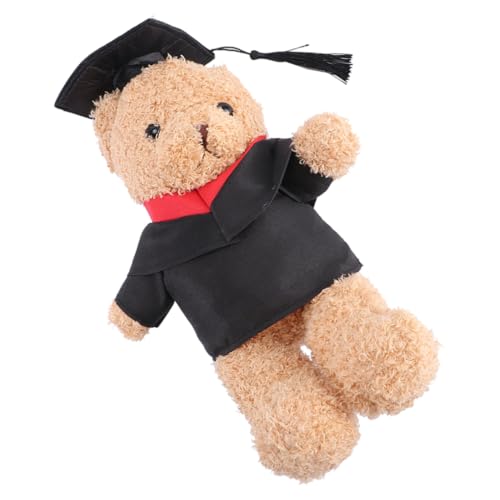 GARIOUANS Abschlussbär Plüsch Kuscheltier mit Doktorhut und Talar Flauschiger Begleiter für Abschlusspartys Kreative Geschenkidee für Graduierte Liebevolle Dekoration für Schlafzimmer und von GARIOUANS
