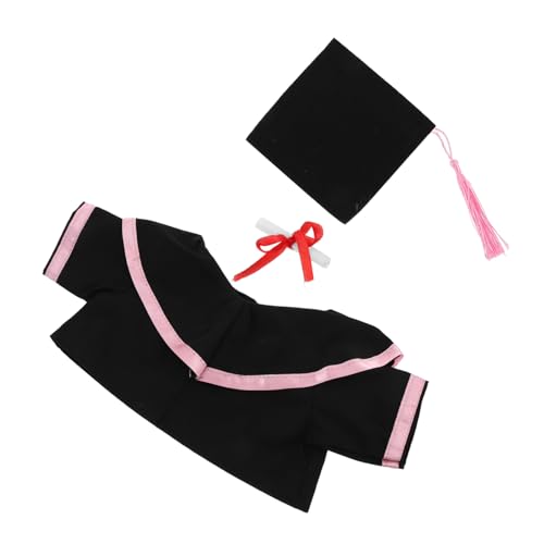 GARIOUANS Abschlussbär-outfit Kuschelbär-tiermütze Bärenspielzeugkostüm Grad-hut- Bären-abschlussschal Puppenkleidung Für Jungen Plüschbär-abschlusskappe Mütze Und Mantel Stoff Rosa GARIOUANS Abschlussbär-outfit Kuschelbär-tiermütze Bärenspielzeugkostüm Grad-hut- Bären-abschlussschal Puppenkleidung Für Jungen Plüschbär-abschlusskappe Mütze Und Mantel Stoff Rosa von GARIOUANS