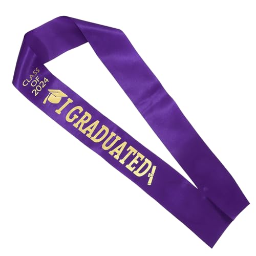 GARIOUANS Abschlussfeier Satin Schärpe für Graduierte Langlebig Vielseitig für Verschiedene Anlässe Perfektes Accessoire für Partys und Zeremonien von GARIOUANS