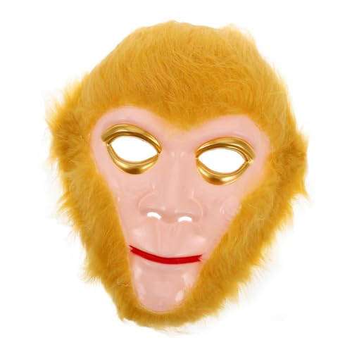 GARIOUANS Affenmaske für Erwachsene Detailreiche Cosplay Maske aus Robustem Material Lebendige Farben für Halloween Karneval Themenpartys und Asiatische Kulturveranstaltungen GARIOUANS Affenmaske für Erwachsene Detailreiche Cosplay Maske aus Robustem Material Lebendige Farben für Halloween Karneval Themenpartys und Asiatische Kulturveranstaltungen von GARIOUANS