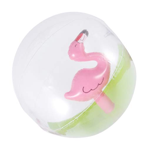 GARIOUANS Aufblasbare Strandbälle für Flamingo Design mit Pumpe Wasserspielzeug für Strand für Partys und Fotosessions Zufällige Farbe von GARIOUANS