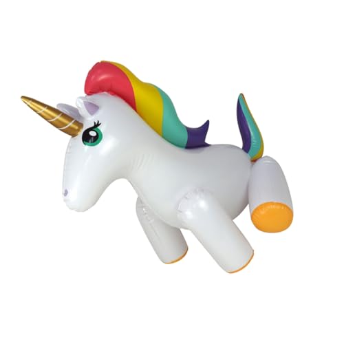 GARIOUANS Aufblasbarer Einhorn Wassersprinkler für PVC Material Bunter Outdoor Einfach zu Bedienen Teiliges Wasserspielzeug für Rasen GARIOUANS Aufblasbarer Einhorn Wassersprinkler für PVC Material Bunter Outdoor Einfach zu Bedienen Teiliges Wasserspielzeug für Rasen von GARIOUANS