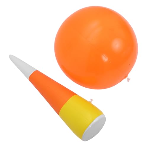 GARIOUANS Aufblasbares Bowling-Set für Pins und Ball Schnelles Aufblasen für Drinnen und Draußen für Spielplatz Geburtstag Schule Familienaktivitäten und Teamspiele von GARIOUANS
