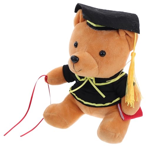 GARIOUANS Bärenpuppe Abschlusstier Plüsch Abschlussbär Plüsch Kleiner Abschlussbär Abschlussplüsch Stoffbär Abschlussbär Puppe Doktorbär Puppe Absolventenbär Pp Baumwolle von GARIOUANS