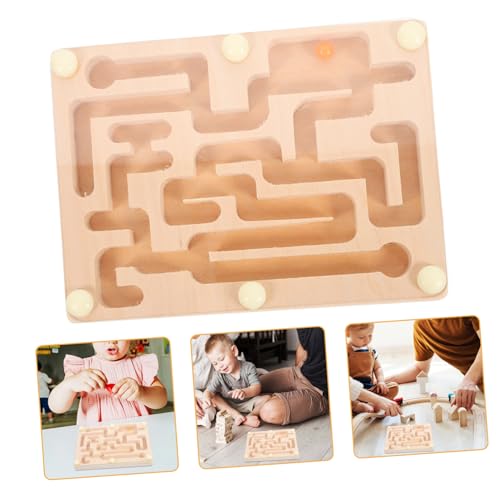 GARIOUANS Balancierendes Labyrinth Puzzle Für Holzfarbe Fördert Konzentration Und Geschicklichkeit Puzzlespiel Für Jungen Und Spaß Für Drinnen Und Draußen von GARIOUANS