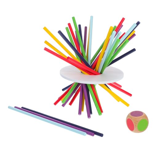 GARIOUANS Balancierspiel Holzspielzeug für Set Bunte Balancierstäbe Motorikspielzeug Feinmotorik und Räumliches Montessori Geeignet Ab Jahren von GARIOUANS