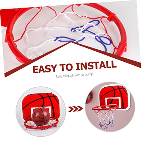 GARIOUANS Basketballkorb Set Basketballring Wandmontage Indoor Outdoor für Jungen und Mädchen Leicht Sicher Fördert Hand Auge Koordination und Bewegung von GARIOUANS