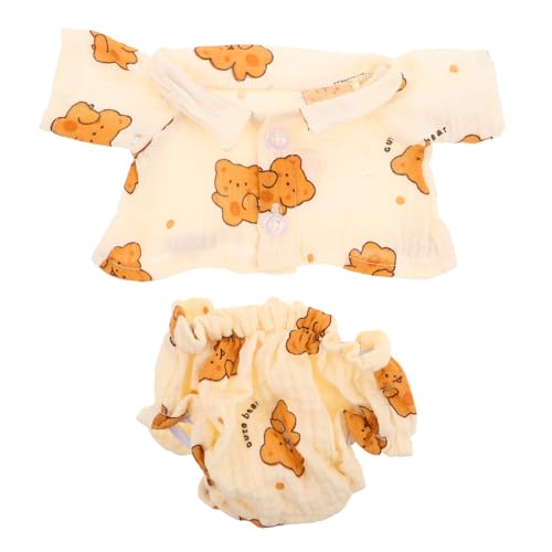 GARIOUANS Bear Clothes Set Teiliges Plüschtier Schlafanzug Set aus Weichem Austauschbare Bärenpyjamas für Kreatives Rollenspiel und Kuschelige Kinderzimmerdekoration von GARIOUANS