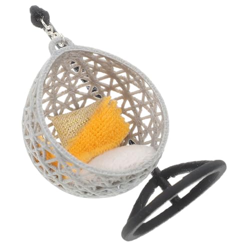 GARIOUANS Beweglicher Schaukelstuhl Puppenhaus Möbel Miniatur Deko für Schreibtisch und Architekturmodelle von GARIOUANS