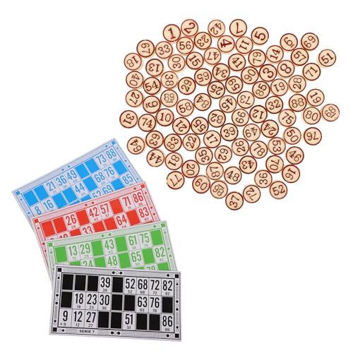 GARIOUANS Bingo Schachspiel Zahlenkarten Praktisches Brettspiel für Party Familien und Lernspiele Logisches als Spielrequisite und Unterhaltsames Denkspiel von GARIOUANS