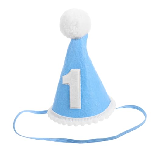 GARIOUANS Blauer Geburtstag Geburtstagshut für Jungen Kegelförmige Foto requisite für Cake Smash und Vielseitiger Kindergeburtstags schmuck GARIOUANS Blauer Geburtstag Geburtstagshut für Jungen Kegelförmige Foto requisite für Cake Smash und Vielseitiger Kindergeburtstags schmuck von GARIOUANS