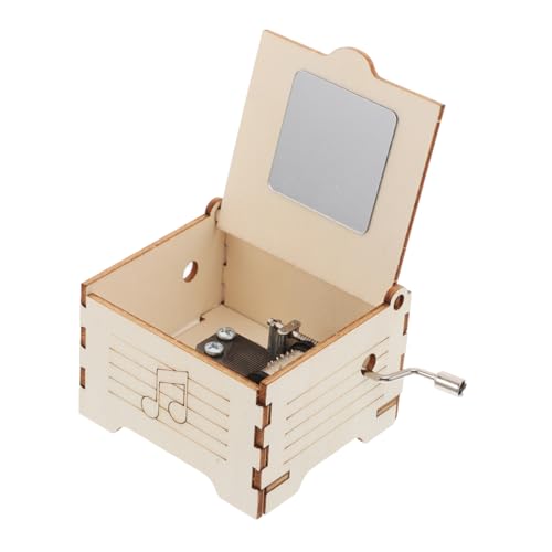 GARIOUANS Box Spieluhr Lehrmittel Bastelset Wissenschaftsexperiment Wissenschaftssets Musik Basteln Wissenschaftsexperiment Set Stamm Bastelsets Holz Khaki von GARIOUANS