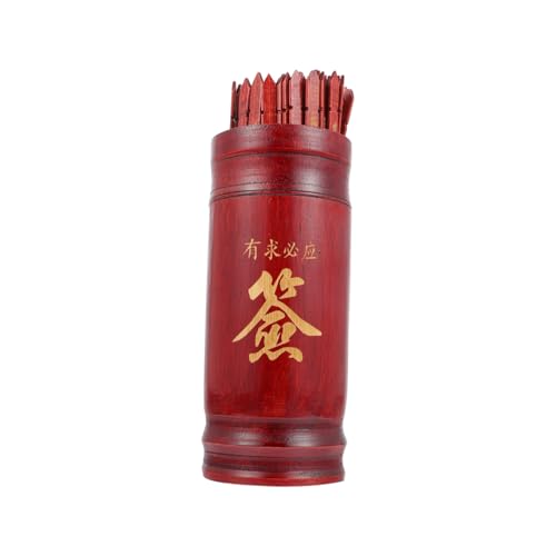 GARIOUANS Buddhistische Wahrsagestäbchen Chinesischer Stil Langlebig und Sicher Einzigartiger Divinationsspiel Eimer Kleines Tragbares Design Geeignet für Zuhause und Freunde Feng Shui GARIOUANS Buddhistische Wahrsagestäbchen Chinesischer Stil Langlebig und Sicher Einzigartiger Divinationsspiel Eimer Kleines Tragbares Design Geeignet für Zuhause und Freunde Feng Shui von GARIOUANS