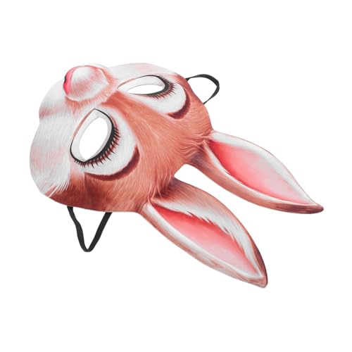 GARIOUANS Bunny Tiermaske Halbgesicht mit Hasenohren Lustige Tiermaske für Karneval Halloween und Cosplay Partys Festliche Anlässe und Maskenbälle GARIOUANS Bunny Tiermaske Halbgesicht mit Hasenohren Lustige Tiermaske für Karneval Halloween und Cosplay Partys Festliche Anlässe und Maskenbälle von GARIOUANS