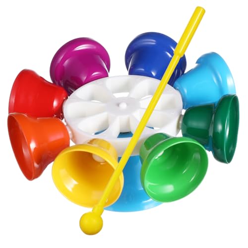 GARIOUANS Buntes Glockenspiel Musikinstrument Lernspielzeug für Frühe Bildung Tragbar Robust Fördert Rhythmus und Farberkennung für Kindergarten und Zuhause von GARIOUANS