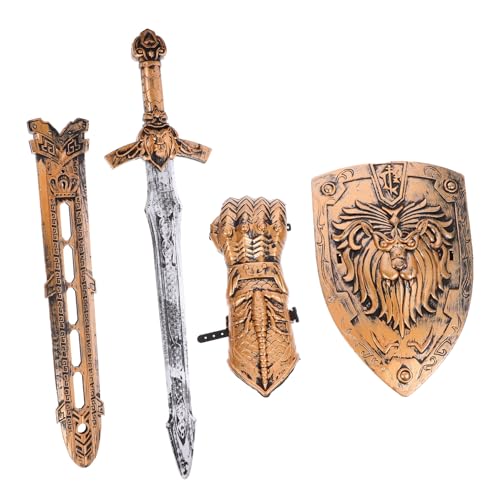 GARIOUANS Cosplay Ritter Waffenset aus Robustem Rollenspiel Zubehör für Jungen und Mädchen Sicheres Kostümspielzeug für Fasching Schule und Zuhause von GARIOUANS