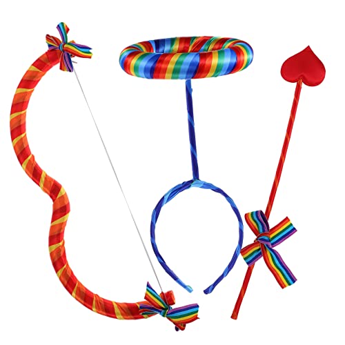 GARIOUANS Cupid Kostüm Set mit Bogen und Regenbogen Orange Haarreif Leichtes Cosplay Zubehör für Valentinstag Party Bühnenauftritt und Mottopartys Sichere Schaumstoffmaterialien Vielseitig GARIOUANS Cupid Kostüm Set mit Bogen und Regenbogen Orange Haarreif Leichtes Cosplay Zubehör für Valentinstag Party Bühnenauftritt und Mottopartys Sichere Schaumstoffmaterialien Vielseitig von GARIOUANS