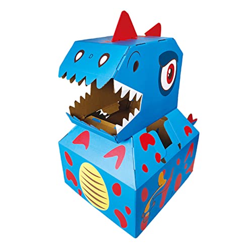 GARIOUANS DIY Dinosaurier Karton für Bastelset Interaktive für Kreatives Lernen für Drinnen und Draußen Fördert Fantasie und Geschicklichkeit von GARIOUANS