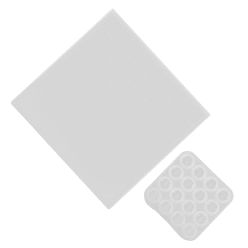 GARIOUANS DIY Silikonform für Go spielsteine und Spielbrett Flexible Transparente Harzform Teilige Go Steine und Mittelgroßes Brett für Harzguss Bastelprojekte und Freizeitspiele von GARIOUANS