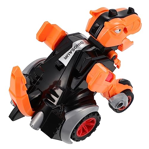 GARIOUANS Dinosaurier Auto Verwandlungsfähiges Modell Inertial Pull Back Mechanismus Motorikspielzeug für Ab Jahren Orange Design Fördert Kreativität und Spielspaß von GARIOUANS
