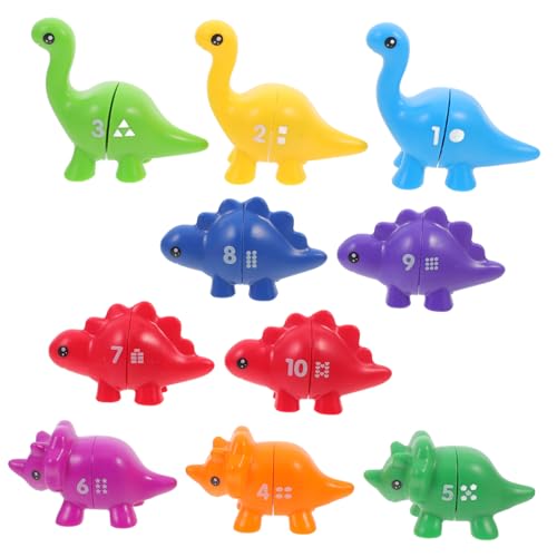 GARIOUANS Dinosaurier Buchstaben Zahlen matchspiel Montessori Lernspielzeug für Kleinkinder Feinmotorik und Kognitiven Entwicklung Jungen Mädchen von GARIOUANS