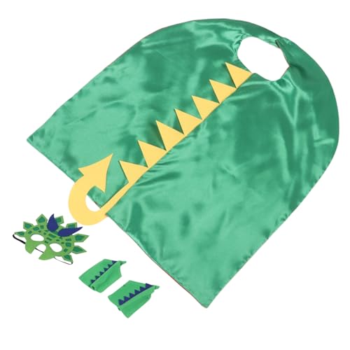 GARIOUANS Dinosaurier Kostüm für Atmungsaktiver Dino Umhang mit Maske Weiches Hautfreundliches Material Vielseitig für Halloween Rollenspiel Themenparty Geeignet für Jungen und Mädchen von GARIOUANS