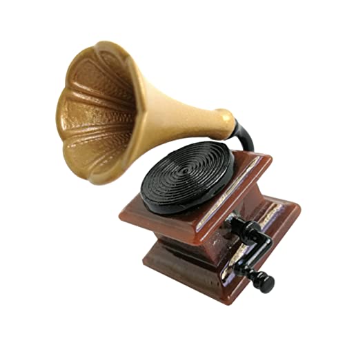 GARIOUANS Disc -Player -Modell Mini-Phonographenmodell Miniatur-Phonographenmodell Mikroszenenverzierung Mini-Hausphonograph Mini House Decor Harz Hellbraun GARIOUANS Disc -Player -Modell Mini-Phonographenmodell Miniatur-Phonographenmodell Mikroszenenverzierung Mini-Hausphonograph Mini House Decor Harz Hellbraun von GARIOUANS