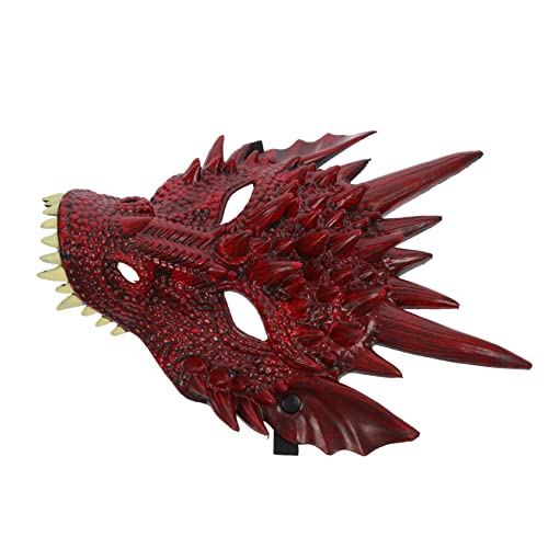 GARIOUANS Drachenmaske Cosplay Maske aus PU Material für Karneval und Halloween Elastisch Geeignet für Männer und Frauen Verkleidung für Partys und Kostüm Events von GARIOUANS