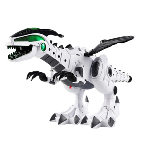 GARIOUANS Elektrischer Dinosaurier mit Realistischen Sounds und Nebeleffekt Großes Mechanisches Spray Dino als Dekorativer Schreibtisch Ornament für Kinderzimmer und Büro von GARIOUANS